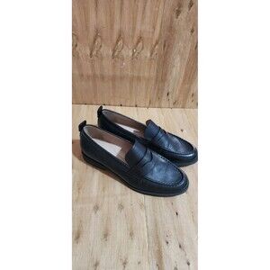 COLE HAAN WOMEN'S STASSI PENNY LOAFER - SIZE: WOMEN 9B (AU/UK -  BLACK LEATHER